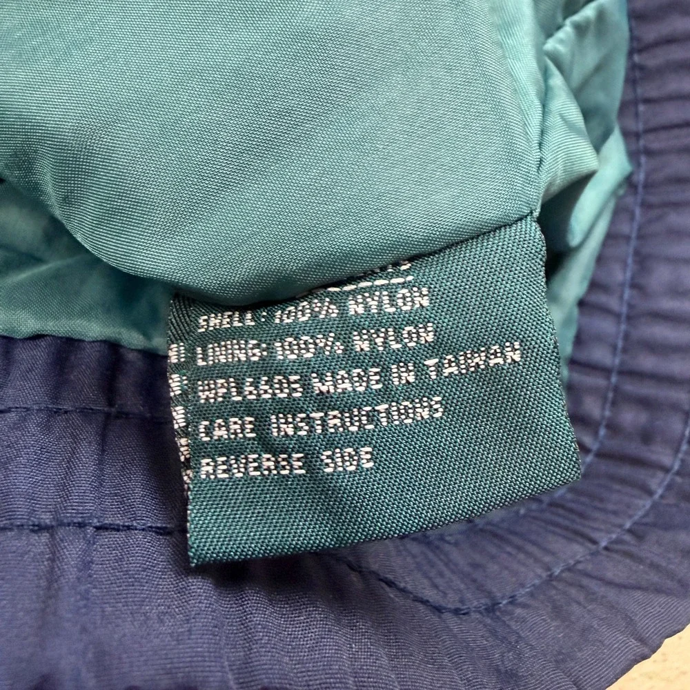 VTG Y2K Dunbrooke Images Colorblock Windbreaker Jacket XL Navy Teal Gold Outdoor